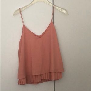 Pink pleated Cami
